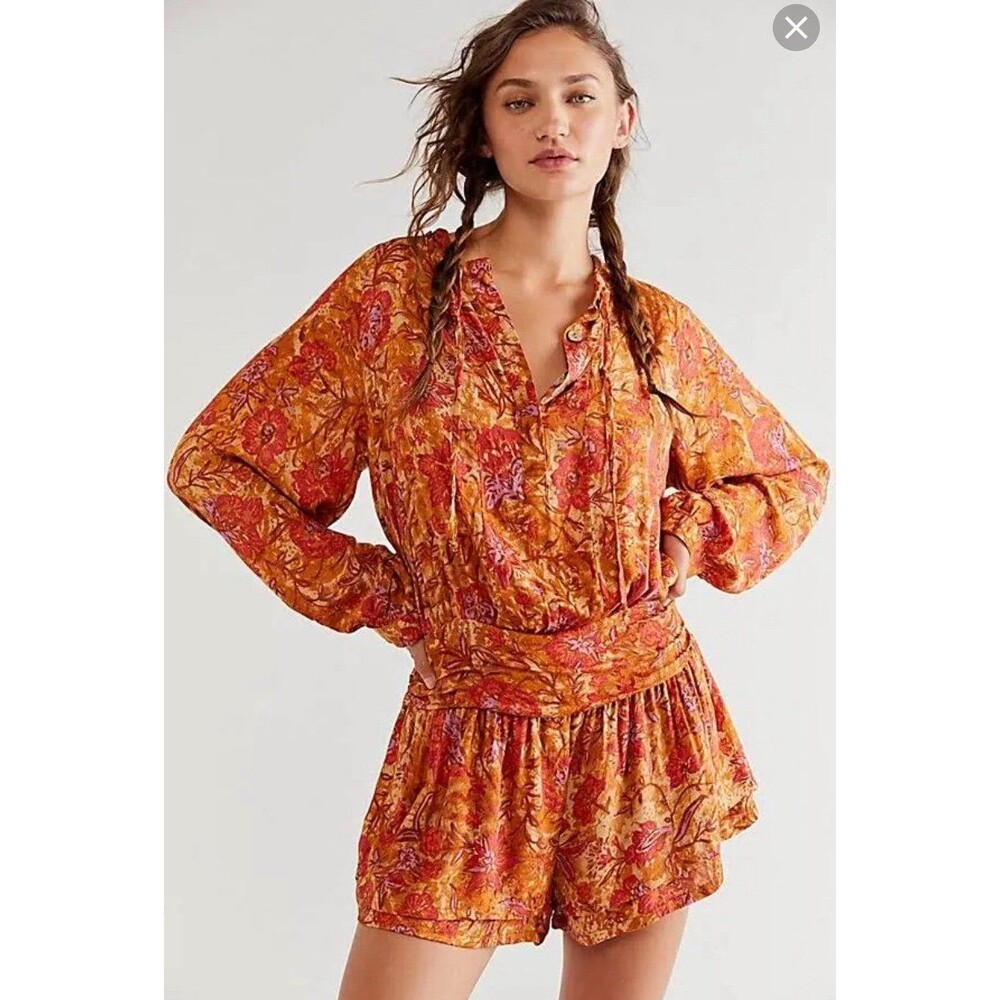 Free People Dance 'Til Dawn Romper NWOT
